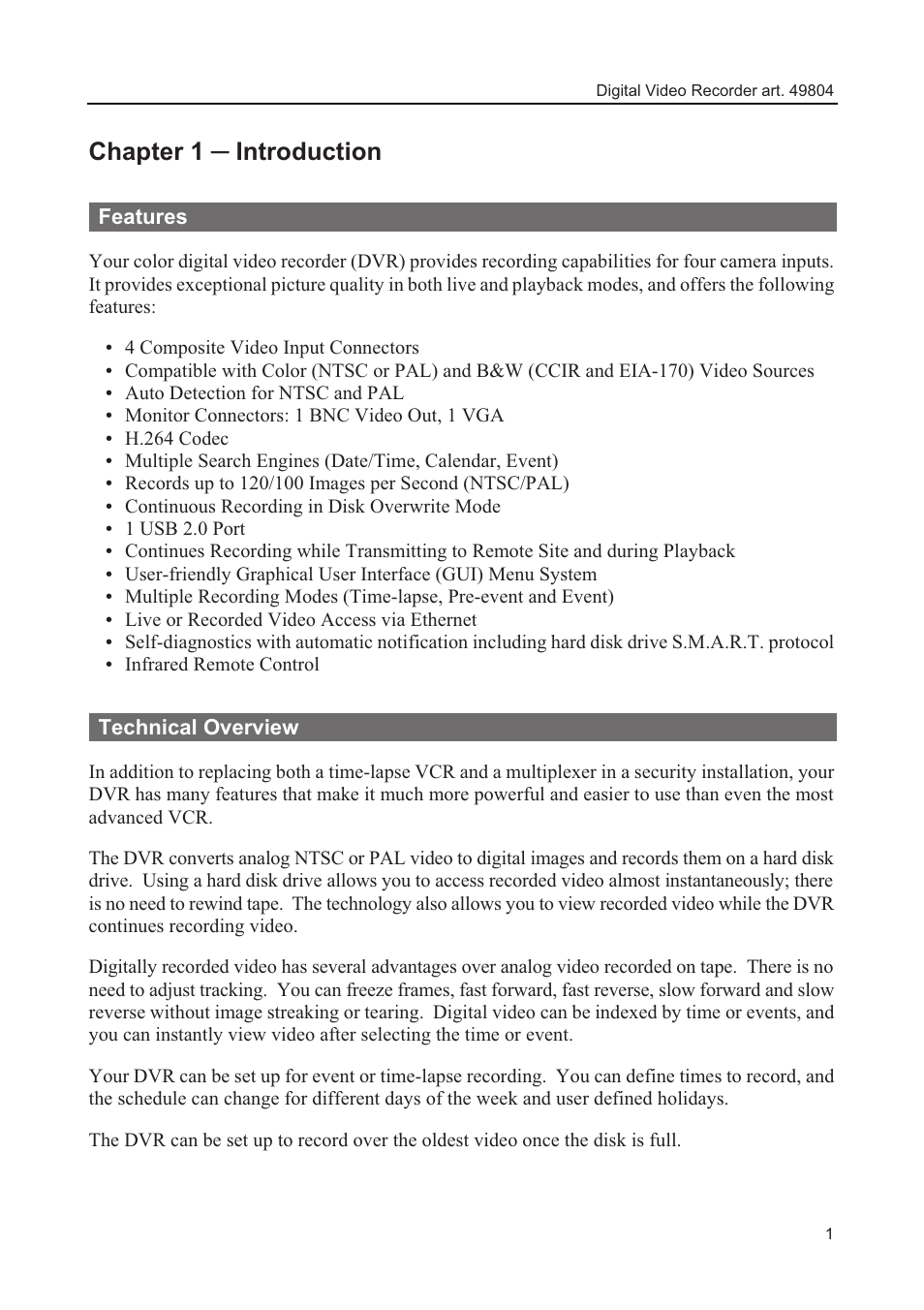 Chapter 1 ņ introduction | Comelit MT 49804 User Manual | Page 11 / 63
