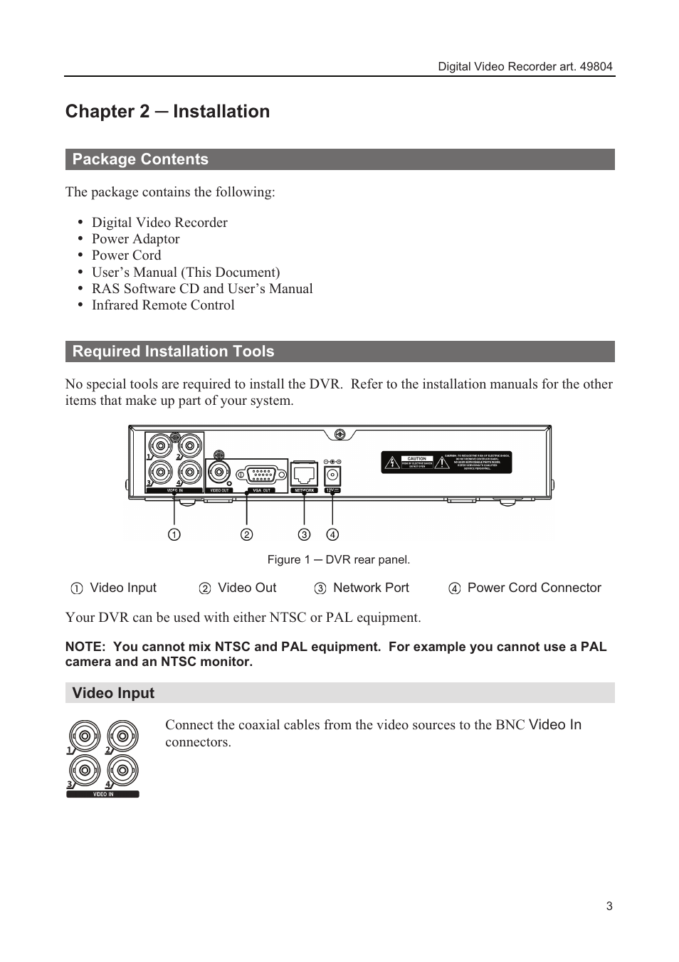 Chapter 2 ņ installation, Package contents, Required installation tools | Comelit MT 49804 User Manual | Page 13 / 63