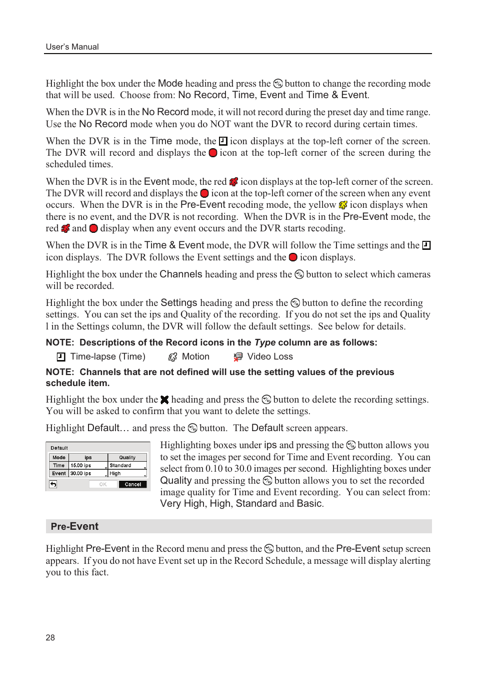Event | Comelit MT 49804 User Manual | Page 38 / 63