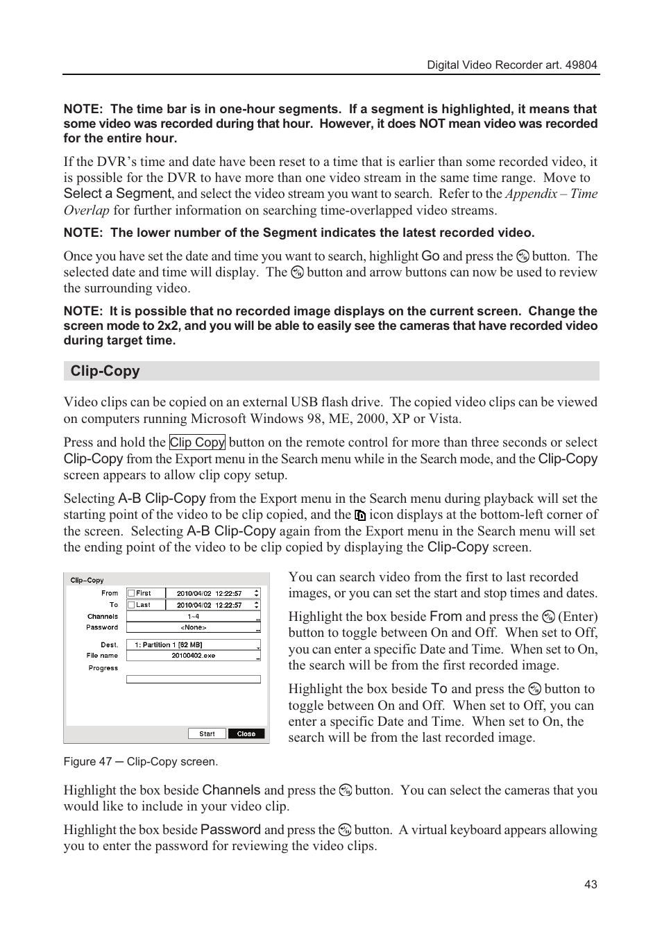 Clip-copy, Press and hold the | Comelit MT 49804 User Manual | Page 53 / 63