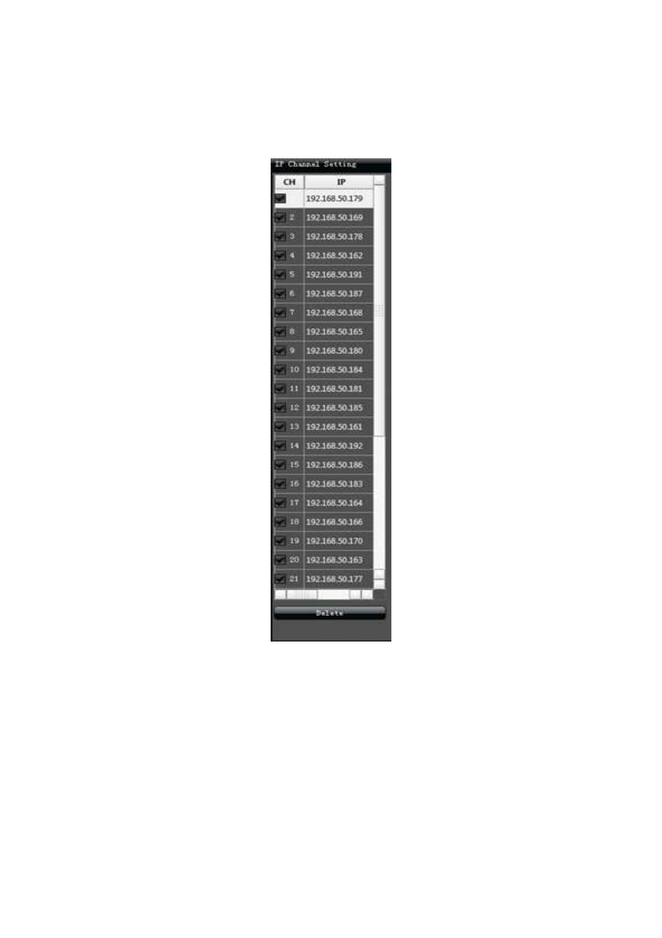 6 delete ipc | Comelit MT IPNVR116A User Manual | Page 10 / 44
