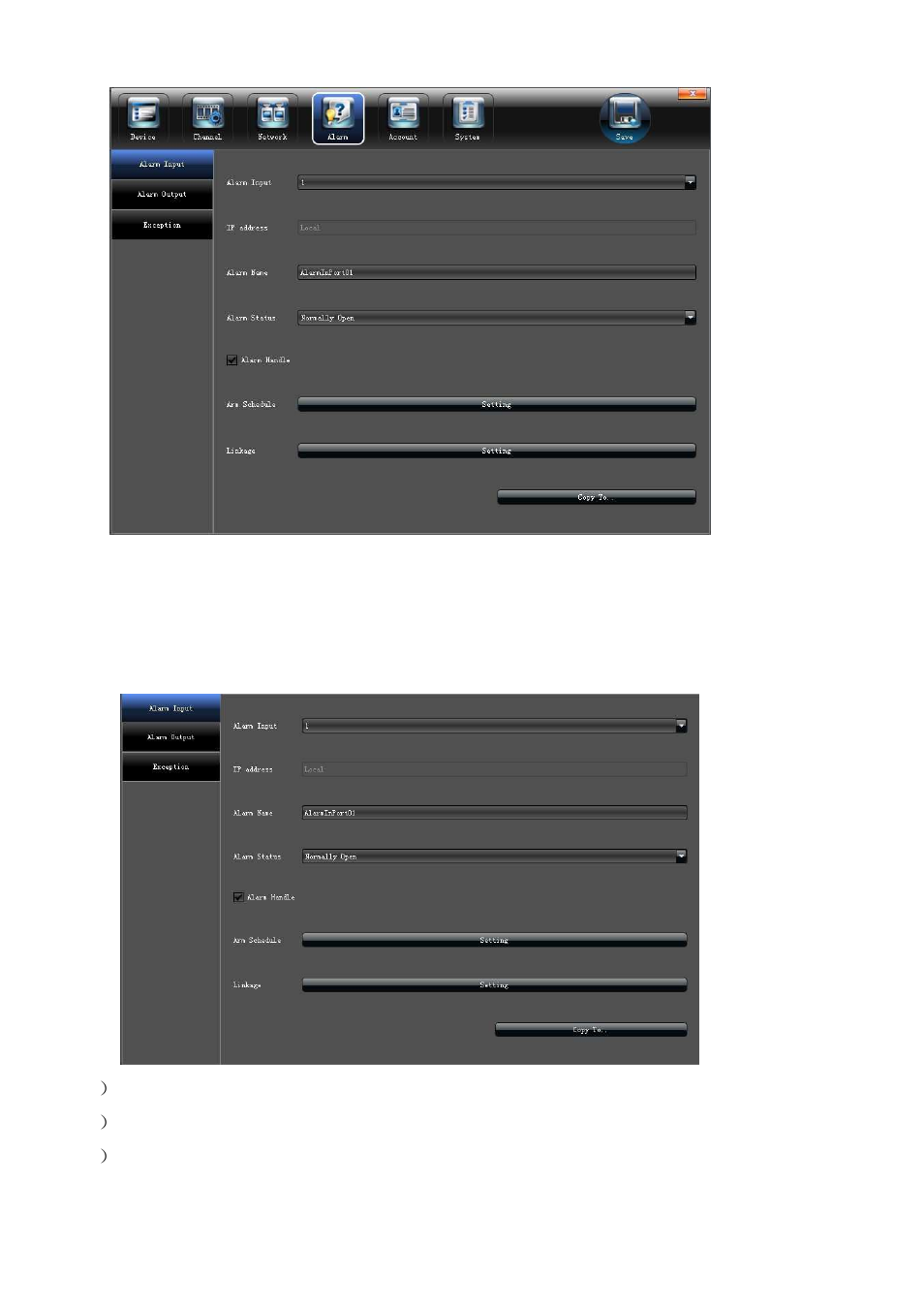 1 alarm input | Comelit MT IPNVR116A User Manual | Page 28 / 44
