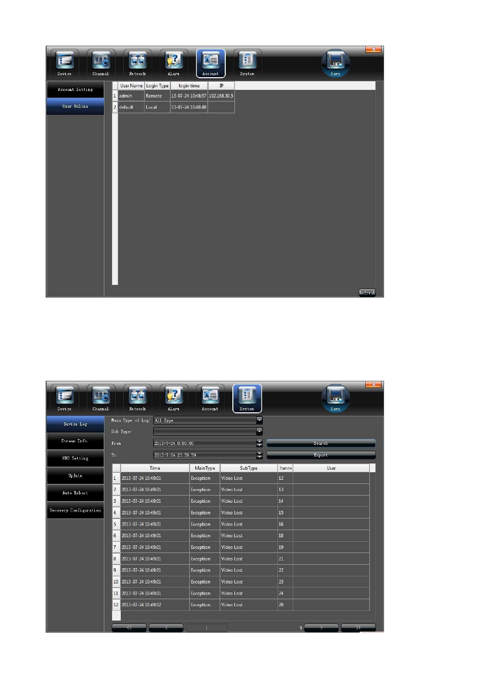 6 system administration | Comelit MT IPNVR116A User Manual | Page 33 / 44