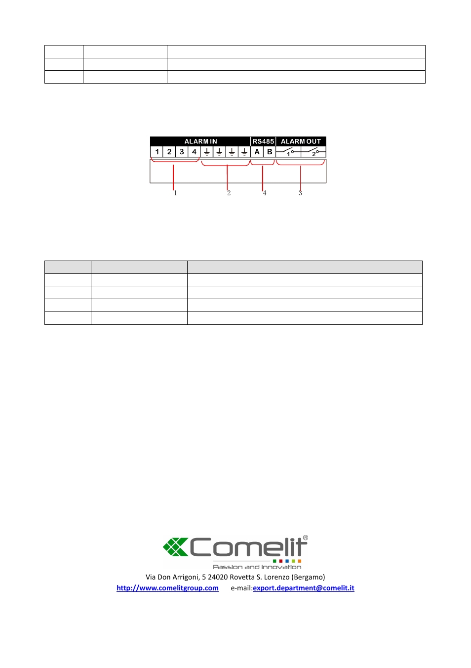 Rear panel i/o port connection | Comelit MT IPNVR116A User Manual | Page 44 / 44