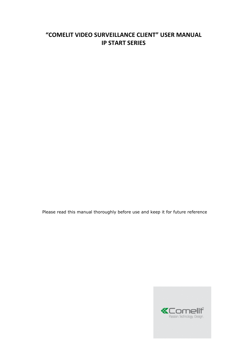 Comelit MT COMELIT VSC IP START SERIES User Manual | 170 pages