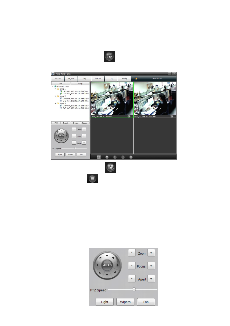 5 sondeos de grupos de vídeo de dispositivos, 6 ptz, 1 control de ptz | Comelit MT COMELIT VSC IP START SERIES User Manual | Page 112 / 170
