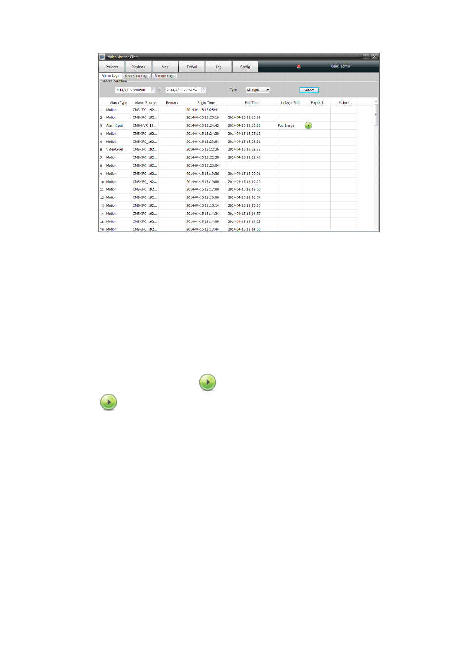 2 registros de operaciones | Comelit MT COMELIT VSC IP START SERIES User Manual | Page 125 / 170