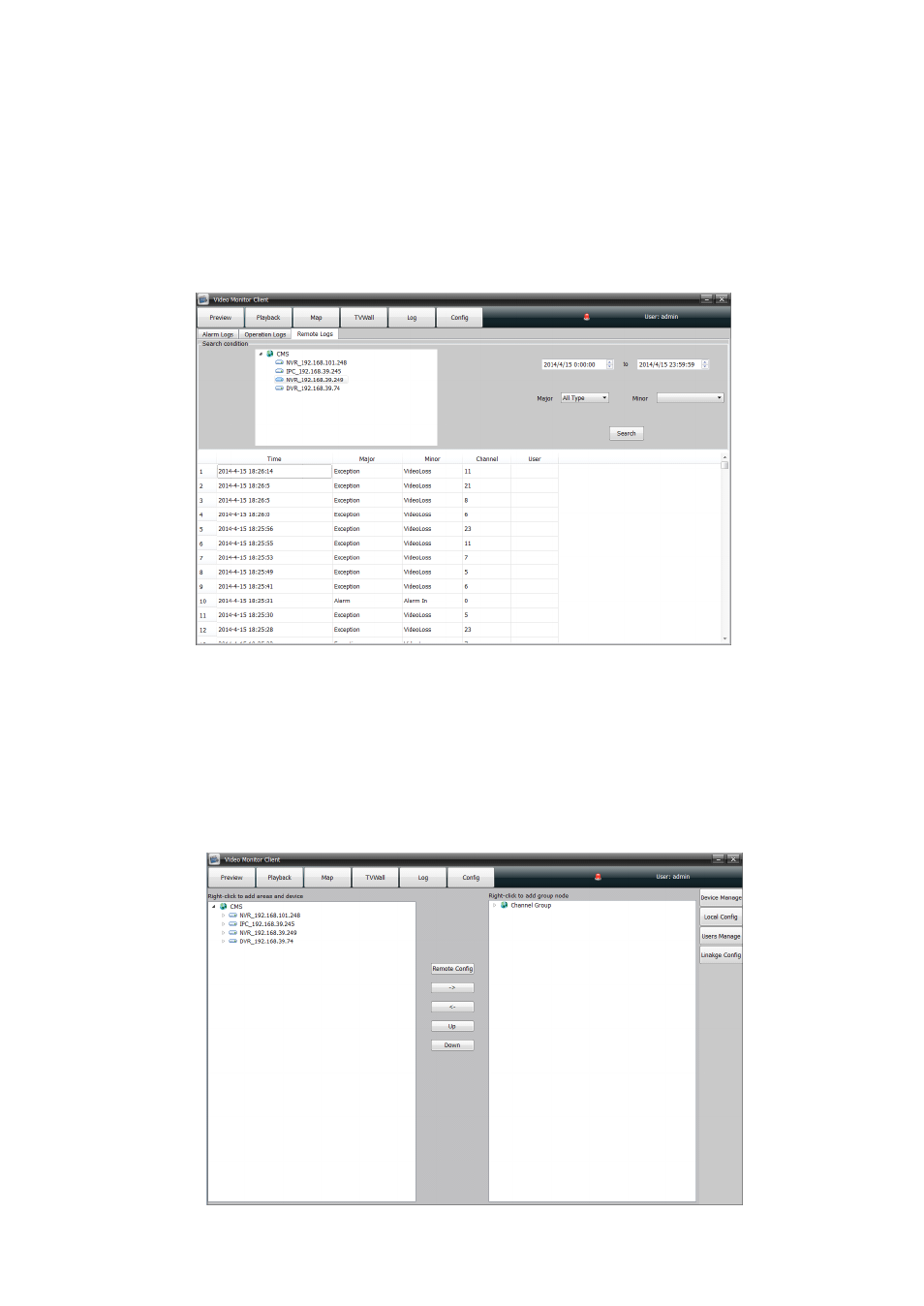 3 registros remotos, 5 configuración, 1 gestión de dispositivos | Comelit MT COMELIT VSC IP START SERIES User Manual | Page 126 / 170
