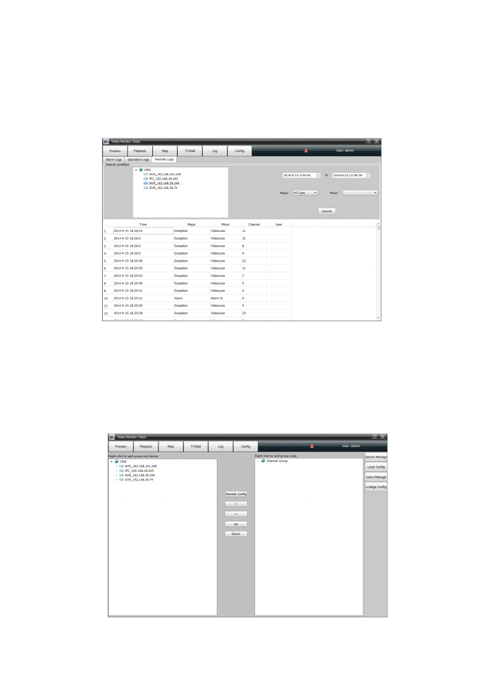 Externe logs, 5 configuratie, 1 apparaatbeheer | Comelit MT COMELIT VSC IP START SERIES User Manual | Page 160 / 170
