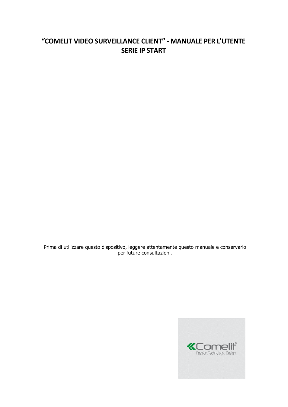 Comelit MT COMELIT VSC IP START SERIES User Manual | Page 35 / 170