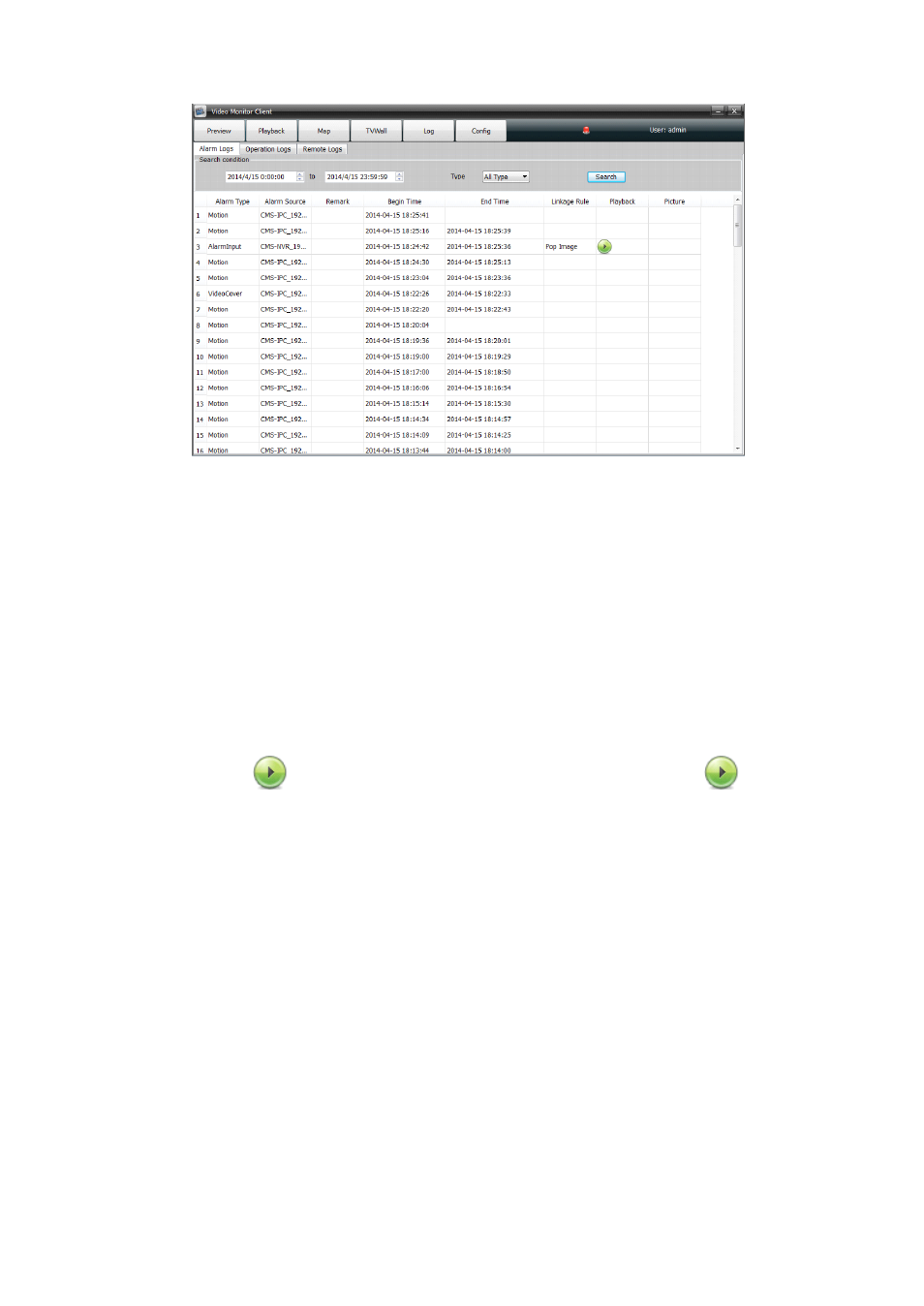 2 operation logs (registri delle operazioni) | Comelit MT COMELIT VSC IP START SERIES User Manual | Page 57 / 170