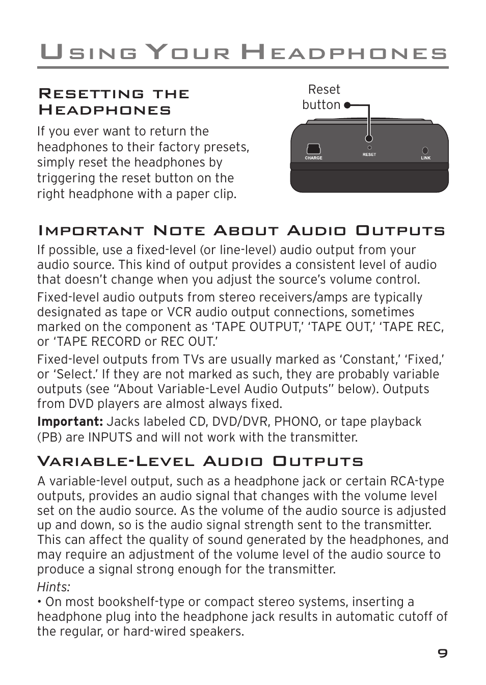 Acoustic Research AWD209 User Manual | Page 9 / 12