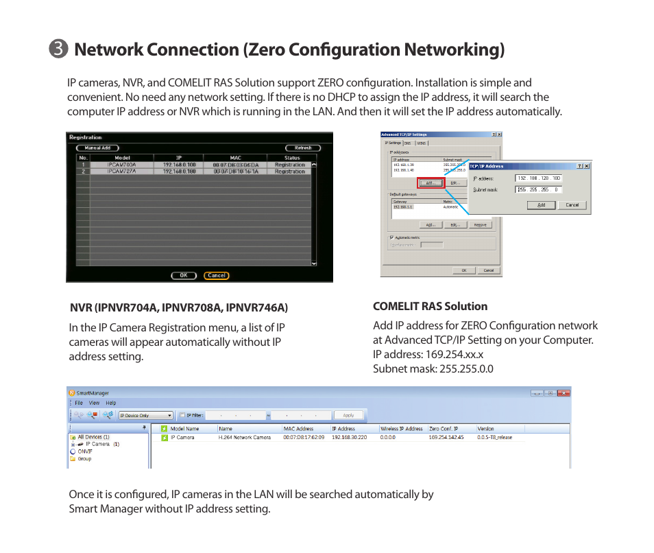 Network connection (zero configuration networking) | Comelit IPCAM791A User Manual | Page 8 / 12