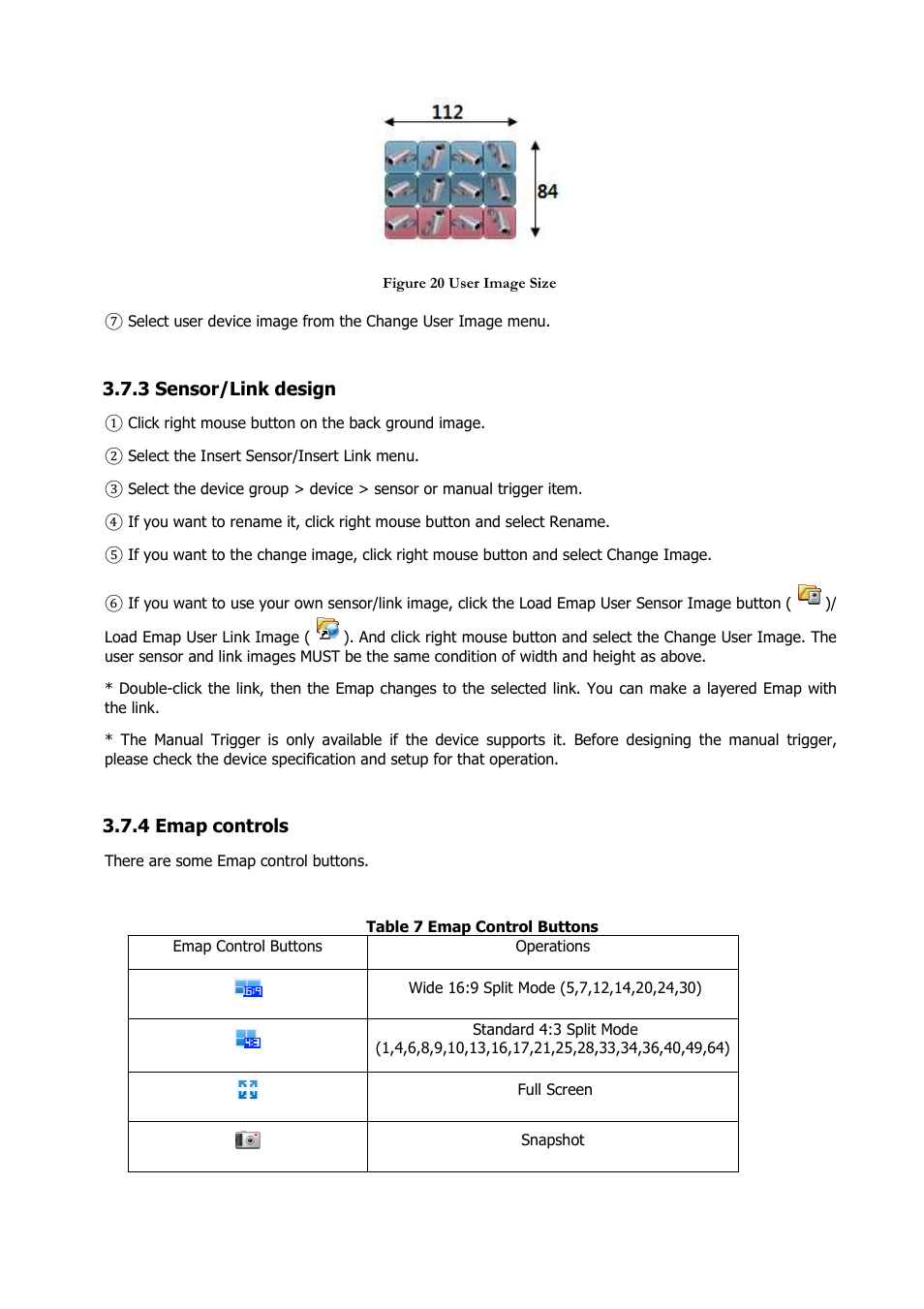 3 sensor/link design, 4 emap controls | Comelit RAS_SOLUTION User Manual | Page 27 / 106