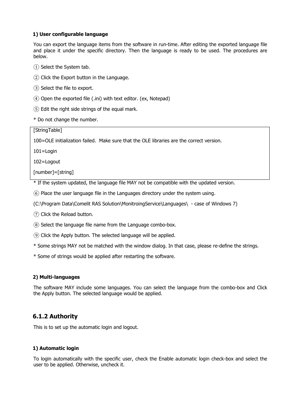 2 authority | Comelit RAS_SOLUTION User Manual | Page 38 / 106