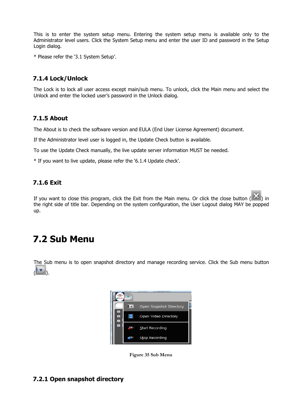 2 sub menu | Comelit RAS_SOLUTION User Manual | Page 44 / 106