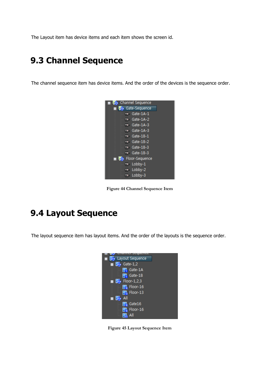 3 channel sequence, 4 layout sequence | Comelit RAS_SOLUTION User Manual | Page 52 / 106