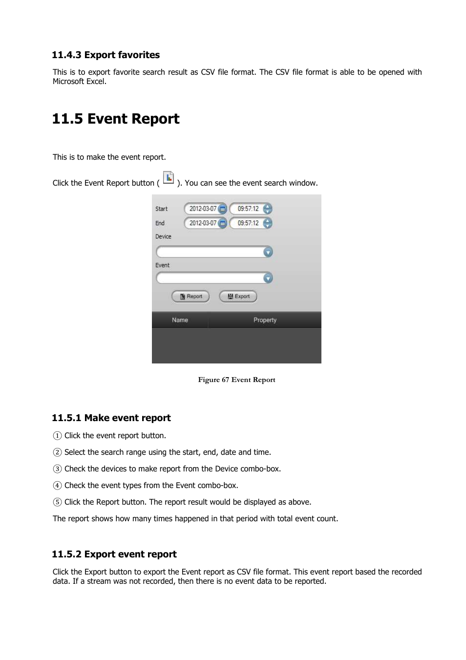 5 event report | Comelit RAS_SOLUTION User Manual | Page 72 / 106