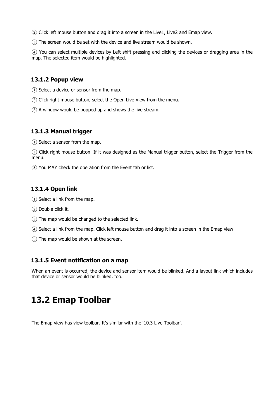 2 emap toolbar | Comelit RAS_SOLUTION User Manual | Page 84 / 106