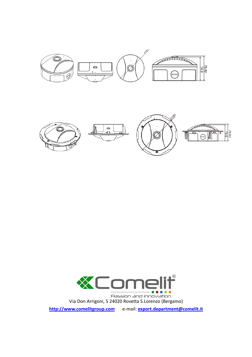 Comelit MT HDCAM360A User Manual | Page 24 / 24