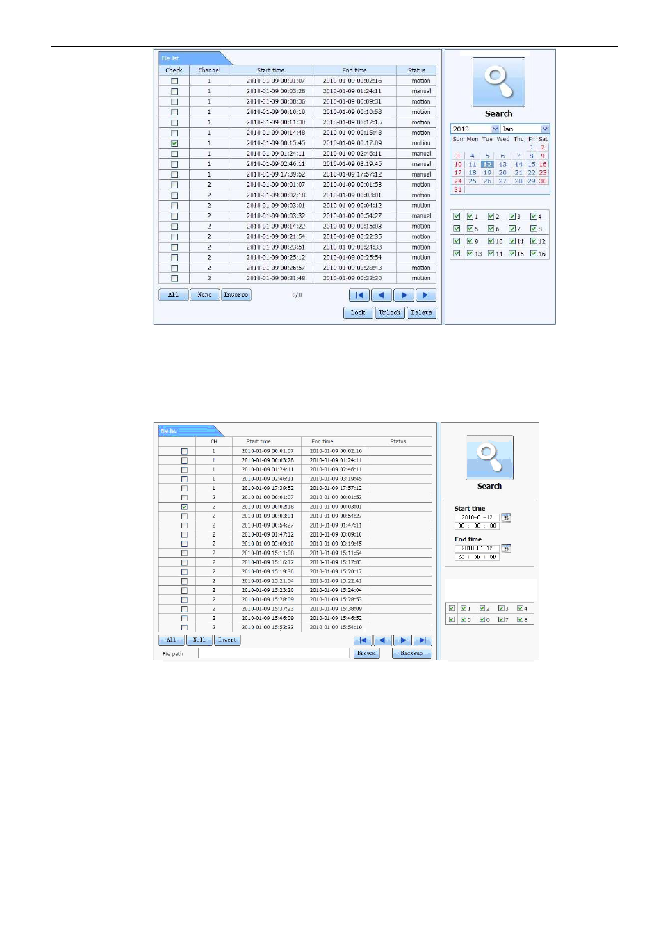 Comelit MT HDDVR160A User Manual | Page 42 / 60
