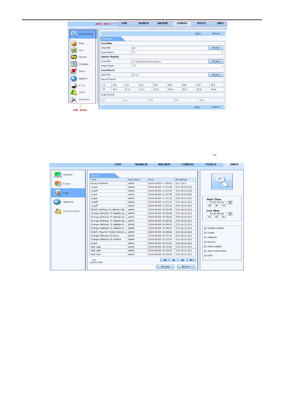 Comelit MT HDDVR160A User Manual | Page 43 / 60
