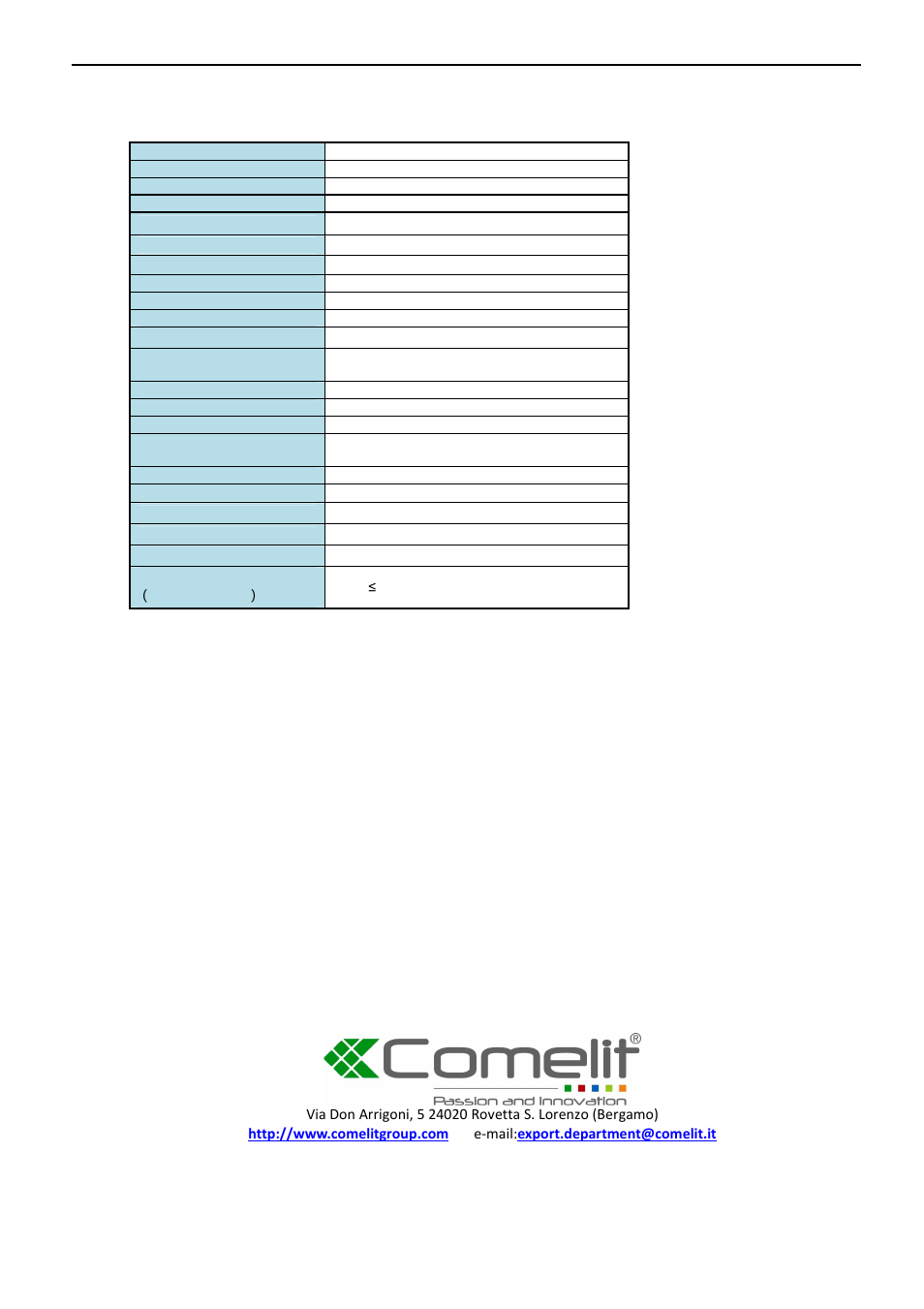 Comelit MT HDDVR160A User Manual | Page 60 / 60