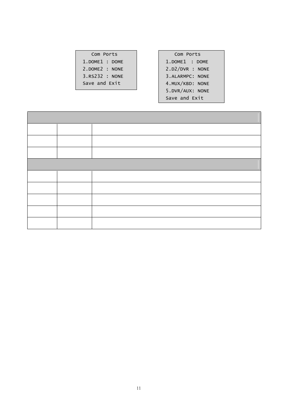 Com ports | Comelit MT 40705 User Manual | Page 17 / 43