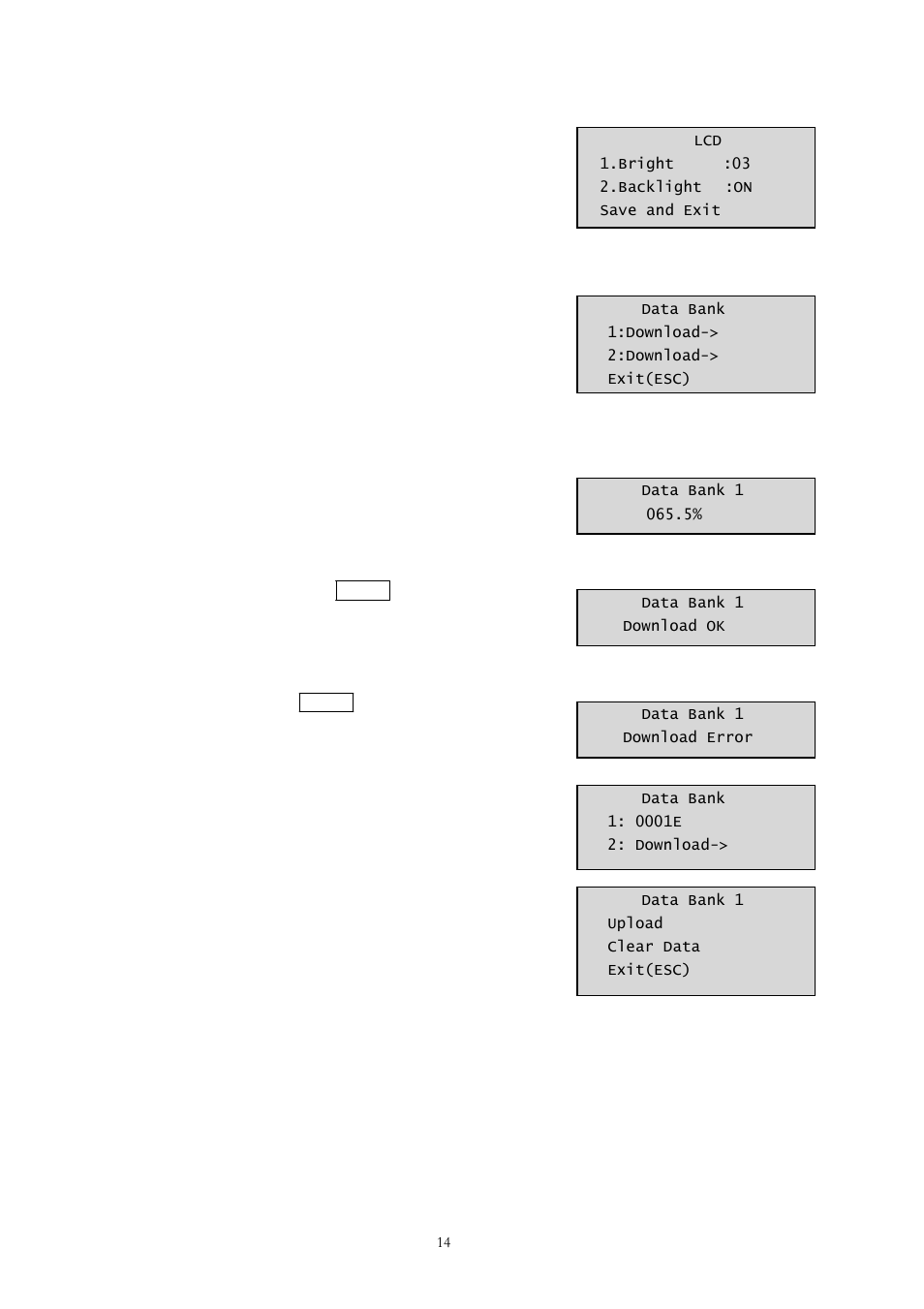 6 lcd, 7 data bank | Comelit MT 40705 User Manual | Page 20 / 43