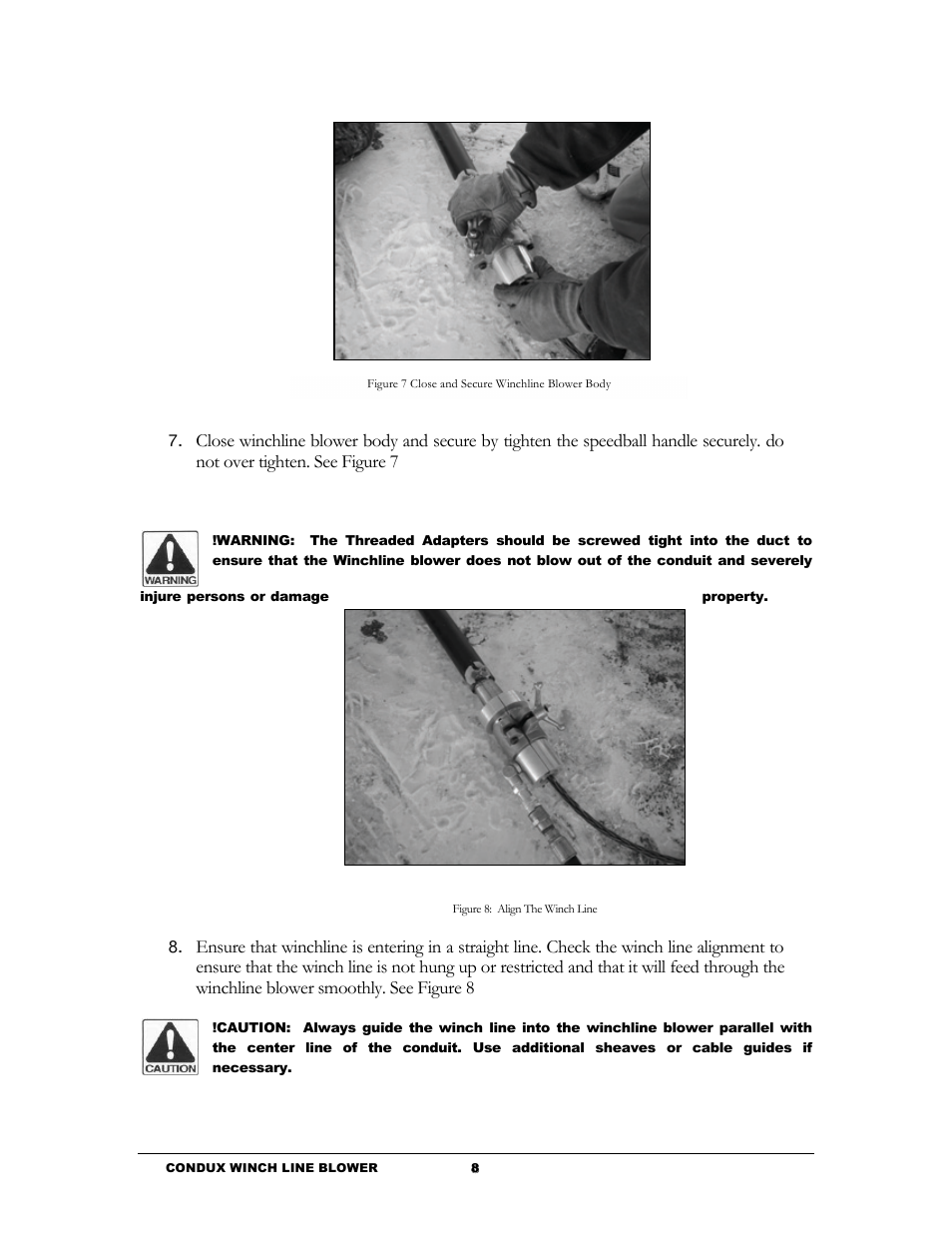 Condux Winch Line Blower System User Manual | Page 10 / 34
