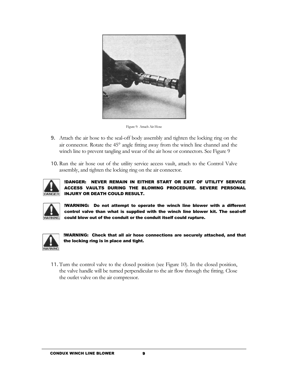 Condux Winch Line Blower System User Manual | Page 11 / 34