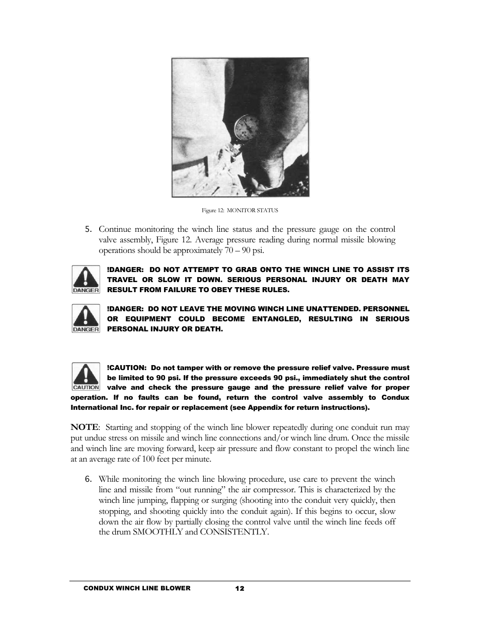 Condux Winch Line Blower System User Manual | Page 14 / 34