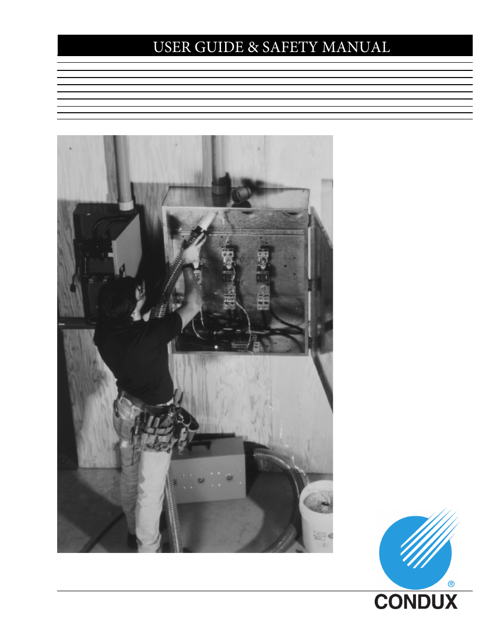 Condux Power Dart Blower 220 VAC User Manual | 8 pages