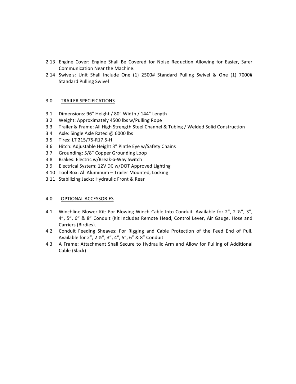 Condux APS75 Underground Medium Voltage Cable Pulling System User Manual | Page 2 / 2