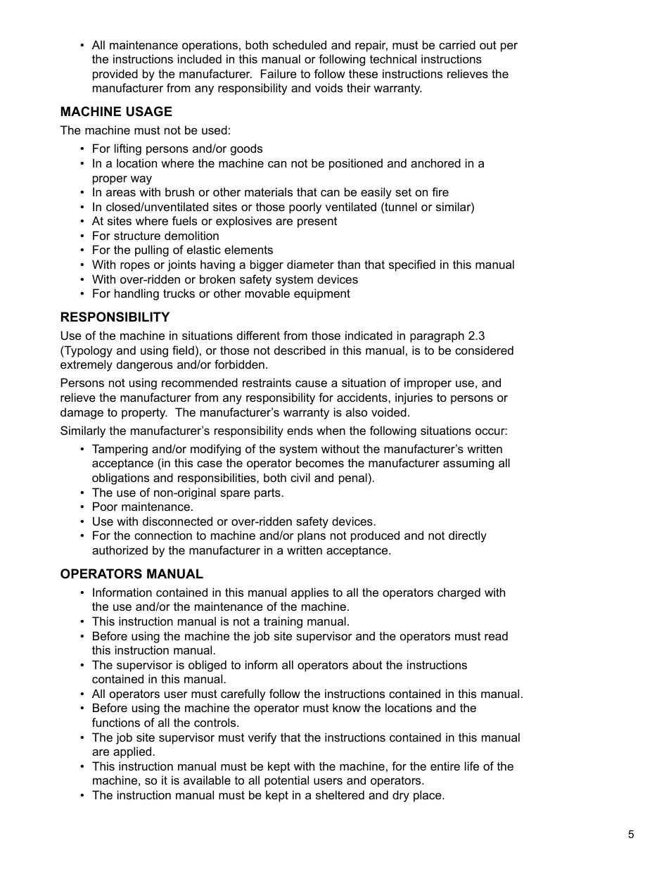 Condux APS75 Underground Pulling Trailer User Manual | Page 5 / 40