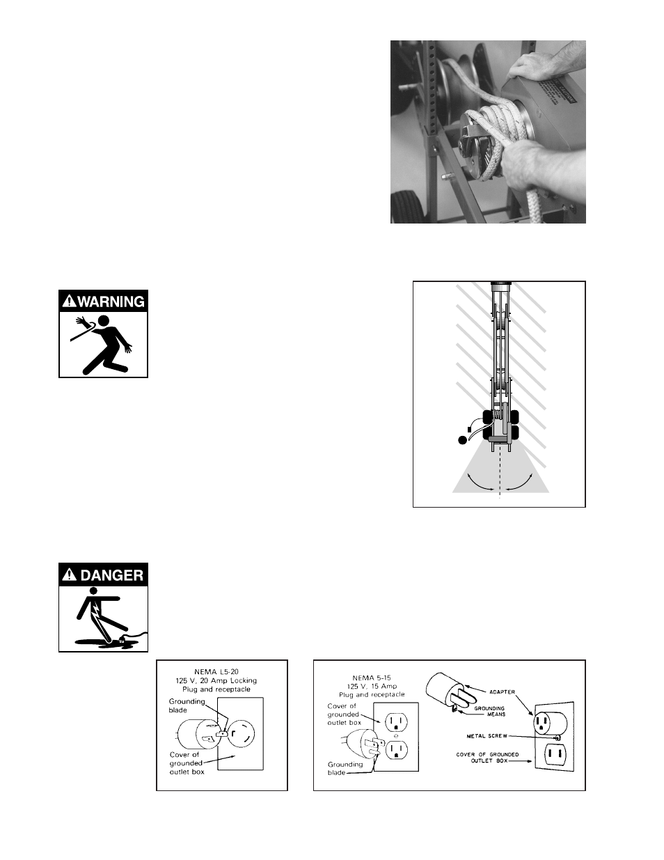 Caution, Warning, Danger | Condux CableGlider Cable Pullers User Manual | Page 10 / 32