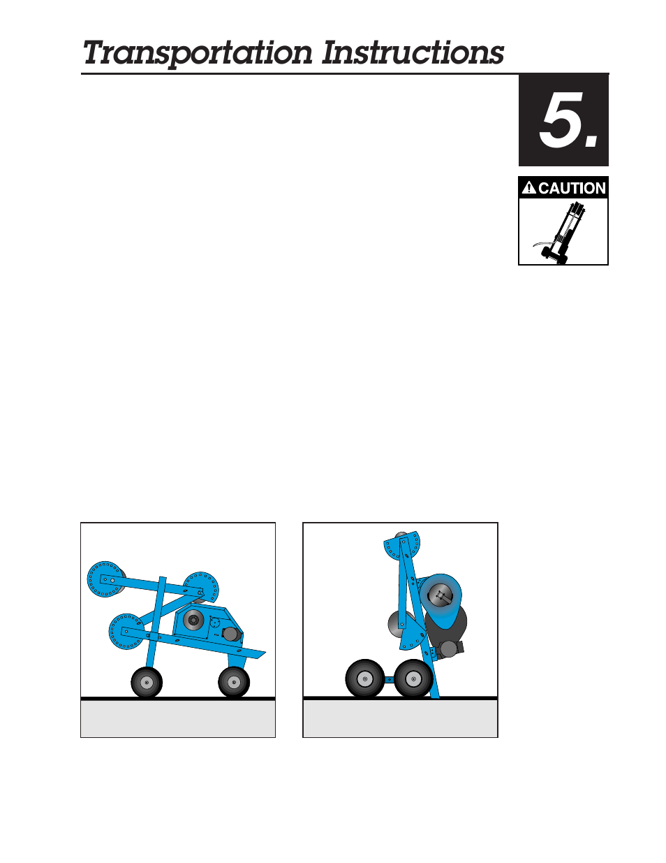 Transportation instructions, Heavy duty & plus cableglider, Standard duty cableglider | Condux CableGlider Cable Pullers User Manual | Page 13 / 32