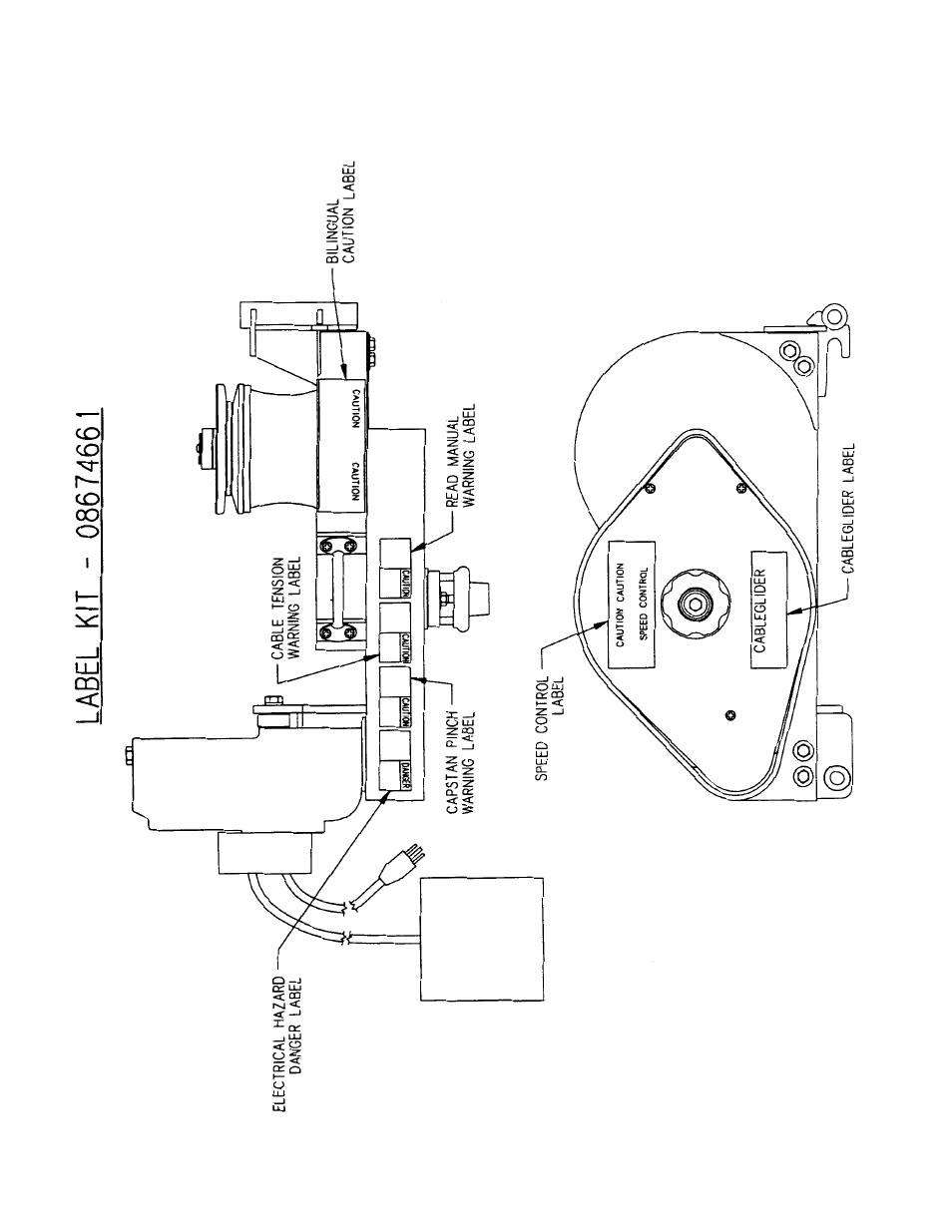C. standard / plus / hyd cableglider label kit | Condux CableGlider Cable Pullers User Manual | Page 26 / 32