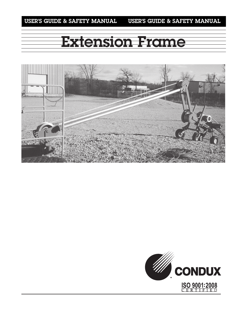 Condux Extension Frame User Manual | 8 pages