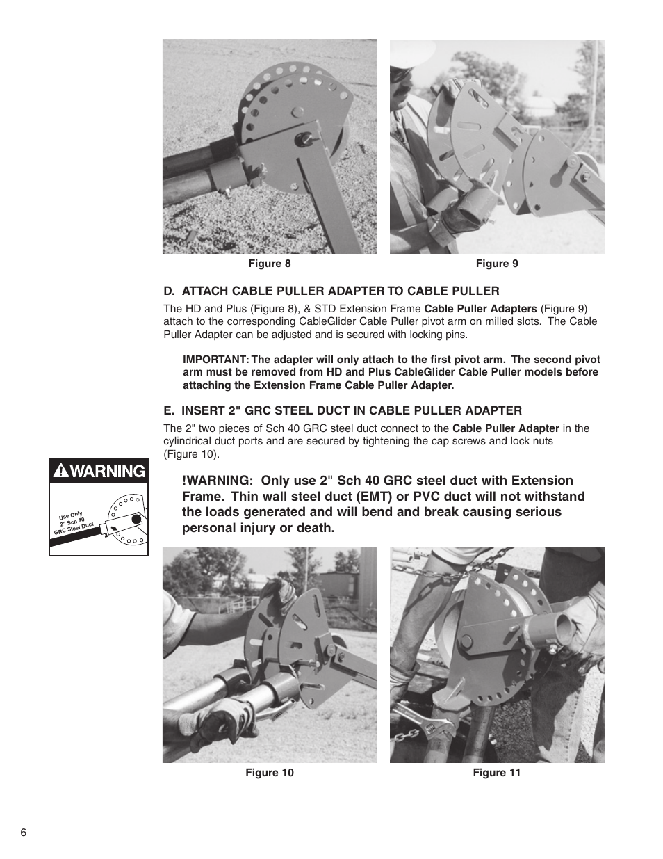 Condux Extension Frame User Manual | Page 6 / 8