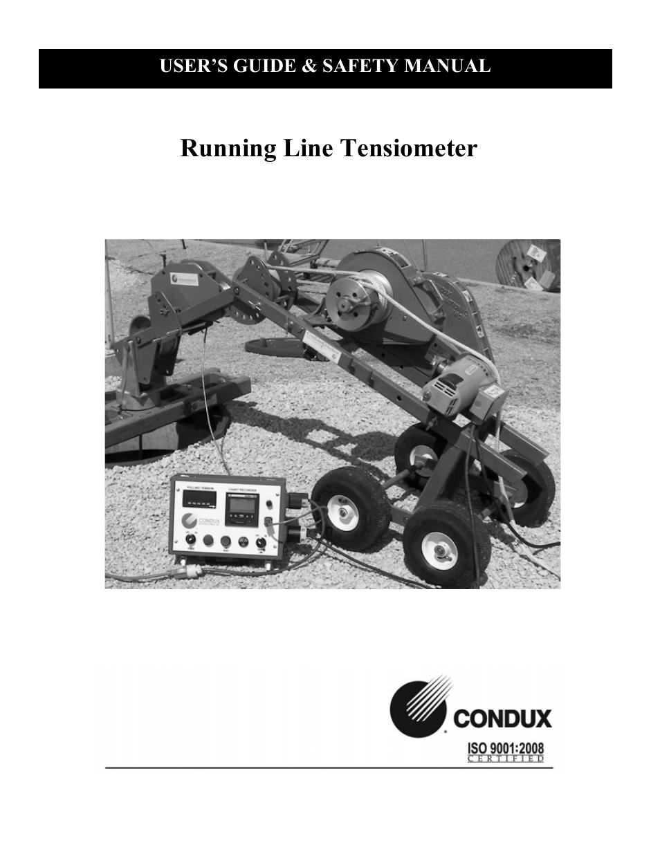 Condux Running Line Tensiometer User Manual | 20 pages