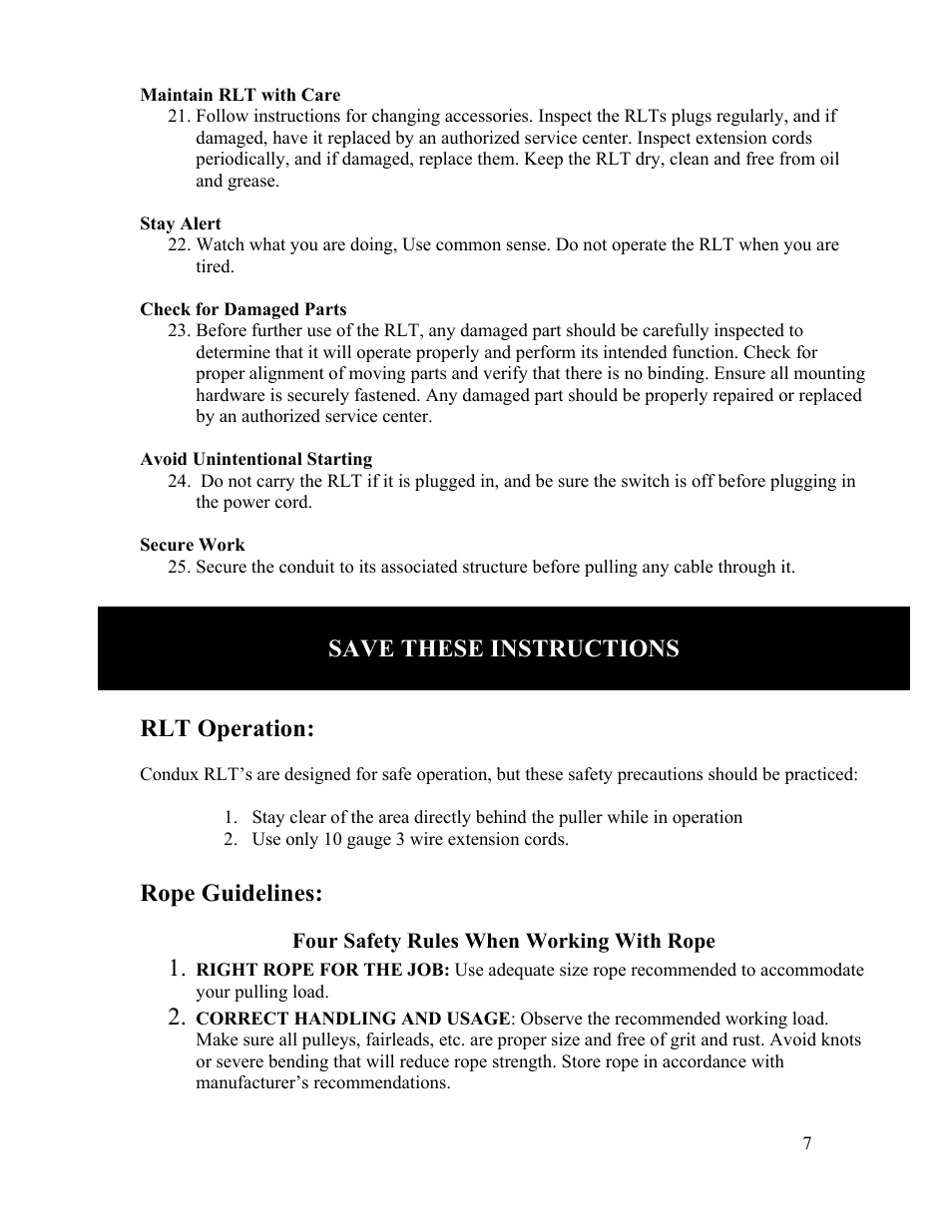Condux Running Line Tensiometer User Manual | Page 7 / 20