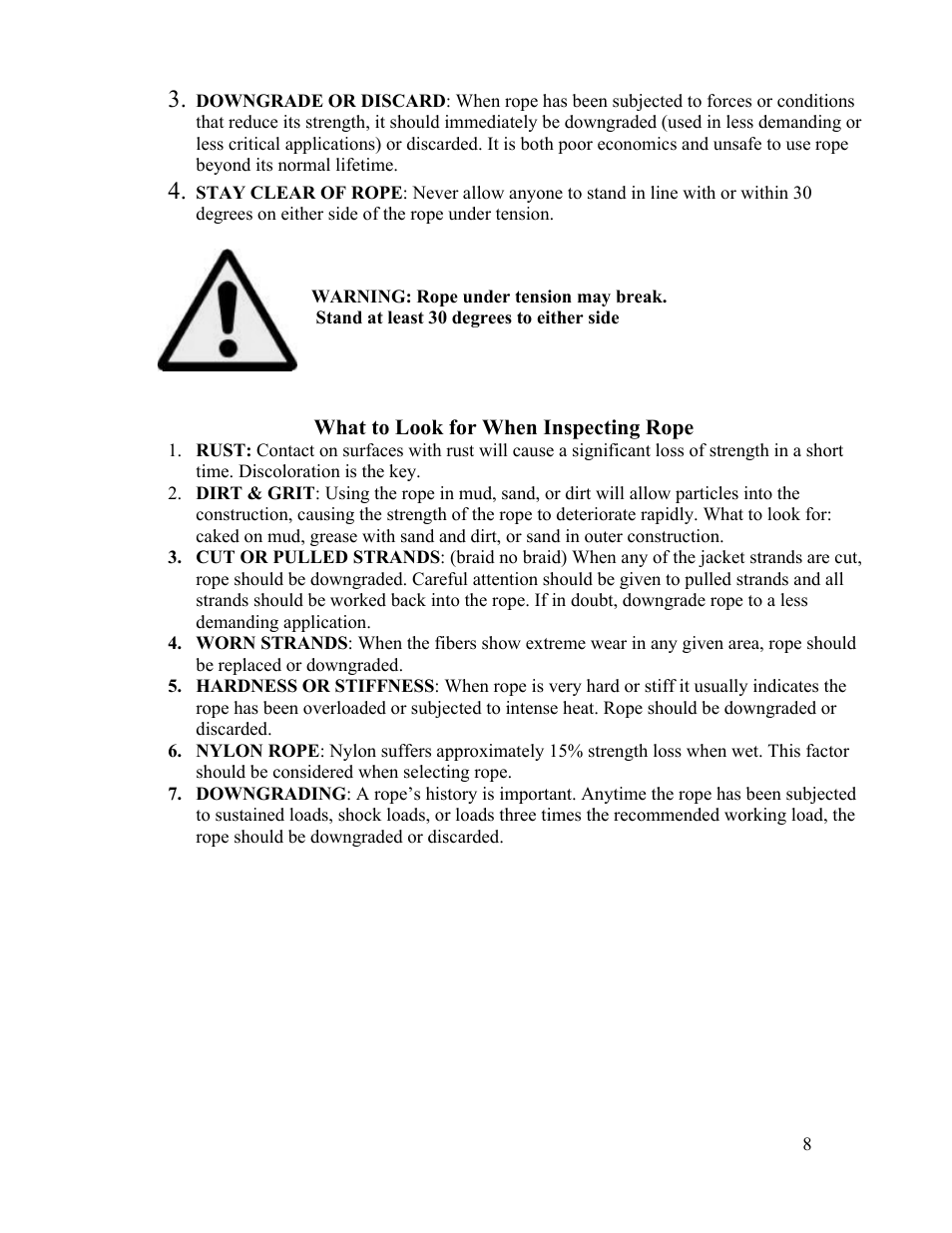 Condux Running Line Tensiometer User Manual | Page 8 / 20