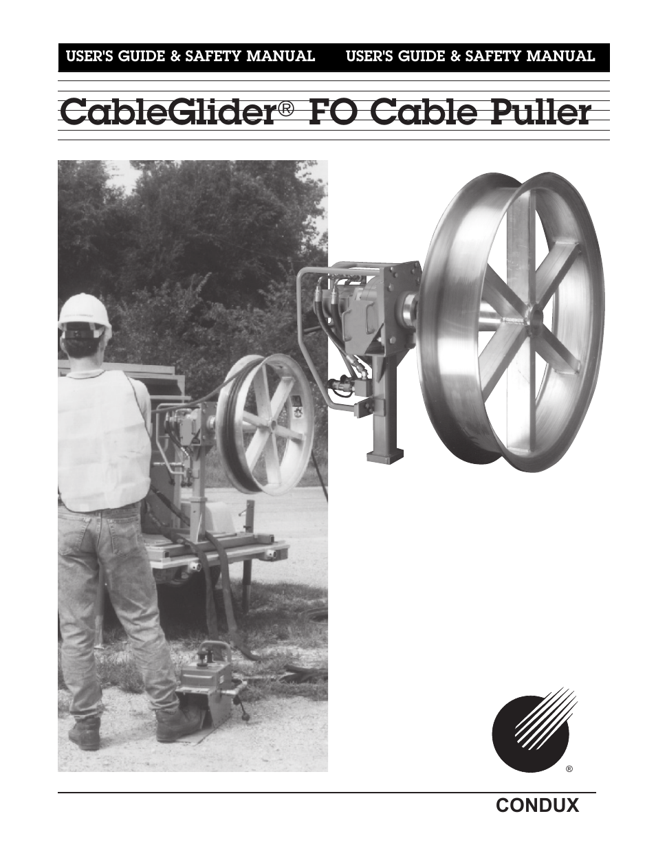 Condux CableGlider FO Cable Puller User Manual | 32 pages