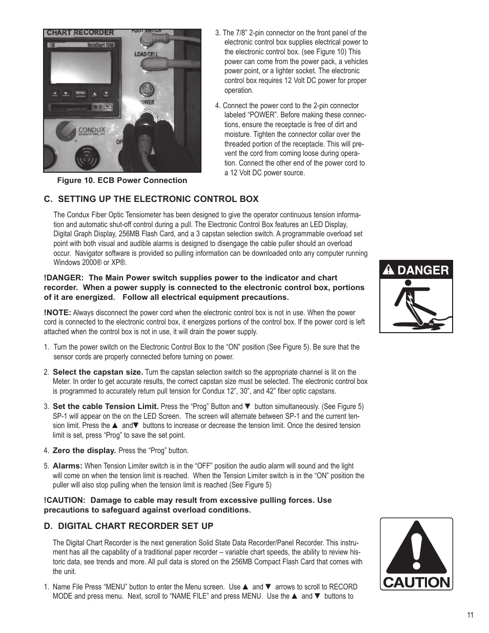 Condux CableGlider FO Cable Puller User Manual | Page 11 / 32