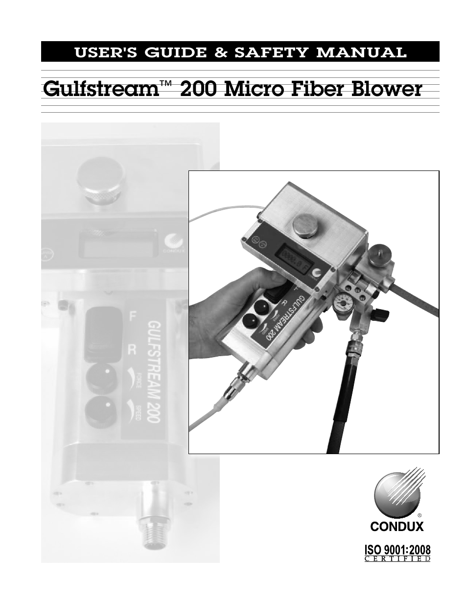 Condux Gulfstream 200 Micro Fiber Blower User Manual | 24 pages