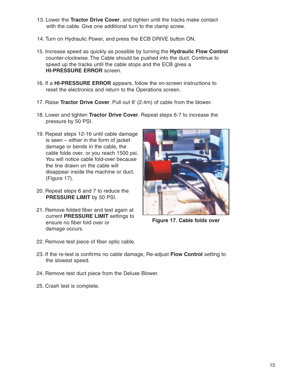 Condux Deluxe Blower User Manual | Page 15 / 68