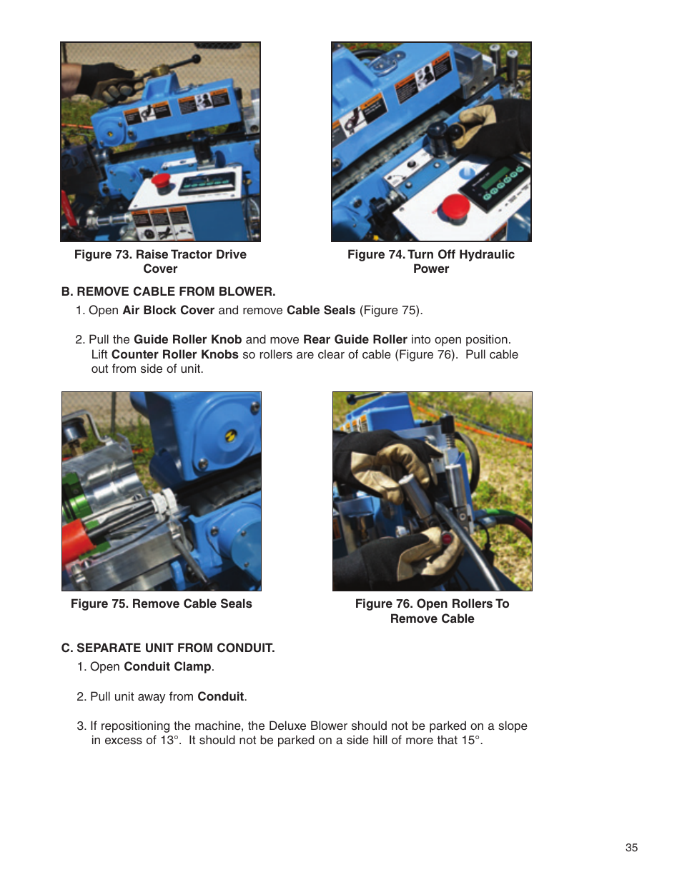 Condux Deluxe Blower User Manual | Page 35 / 68