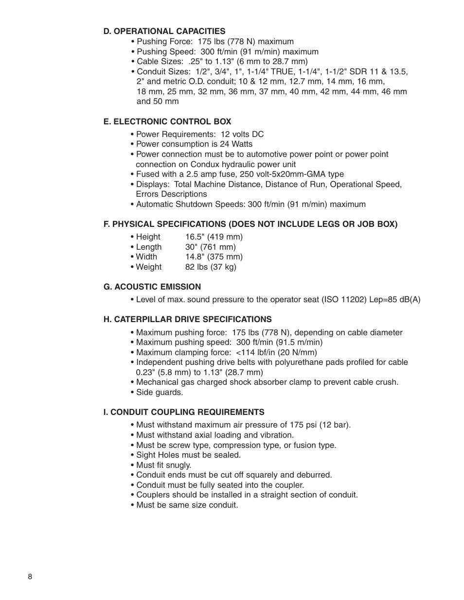 Condux Deluxe Blower User Manual | Page 8 / 68