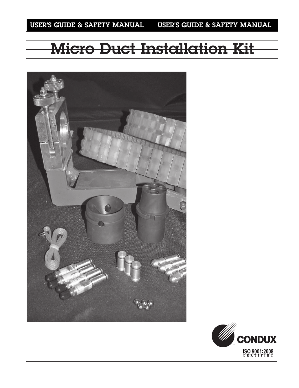 Condux Micro Duct User Manual | 18 pages